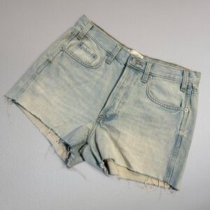 Universal Thread High Rise Mini Shorts Denim Cutoff Vintage Button Fly Midi 8